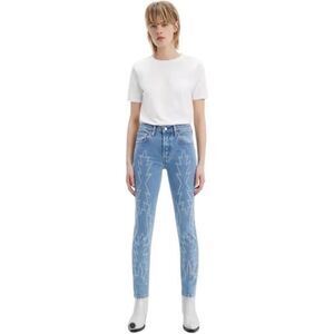 Levi's Premium 501 Straight Leg Jeans Size 27x30 Western Equestrian Embroidered